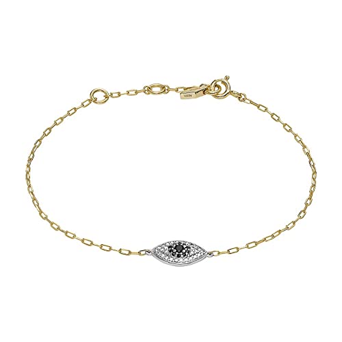 Fossil Armband Für Frauen Sterling Silber, Länge: 165mm+30mm, Breite: 12.4mm, Höhe: 7.6mm Gold, Silber 14K Vergoldetes Sterling Silber Armband, JFS00582998