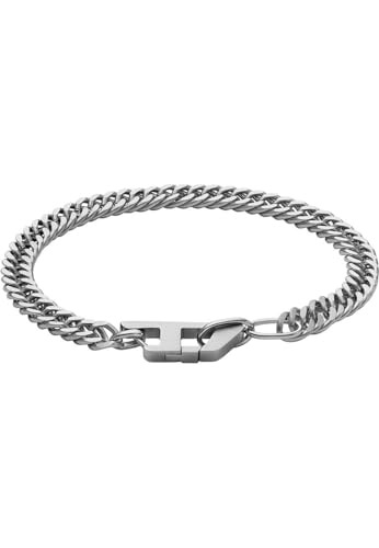 Diesel Herren Armband aus silberfarbenem Edelstahl, DX1510040