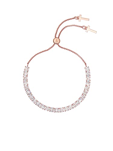 Ted Baker Melrah Armband verstellbar mit Schiebeverschluss (Rosegoldfarbend/Kristall )