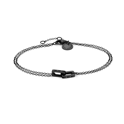 LIEBESKIND Armband LJ-1370-B-20 aus Edelstahl in schwarz