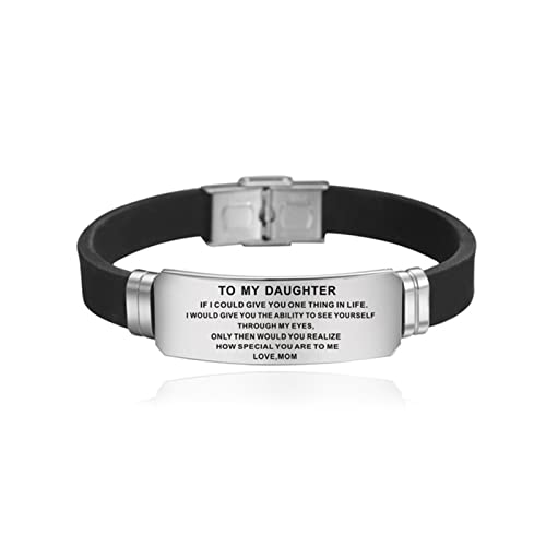 Strap Family Stainless Day Armband TO Armband MEINE TOCHTER Geschenk Silikon Stahl Link Hand Armband Armbänder KdC124