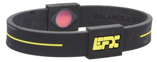 Unbekannt EFX Silicone Sport Bracelet, 8-Inch, Black/Yellow (Japan Import)