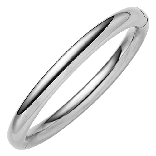 8mm Armreif Armband Armschmuck aus 585 Gold Weißgold glänzend Ø 61x51mm innen