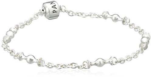 PANDORA Damen-Armband Sterling Silber 'Capture' mit Space für fünf Clips 21 cm 591704-21