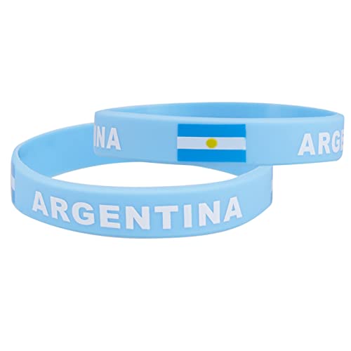 Evankin Unisex-Armband aus Silikon mit Länderflaggen-Motiv, Einheitsgröße, Silikon