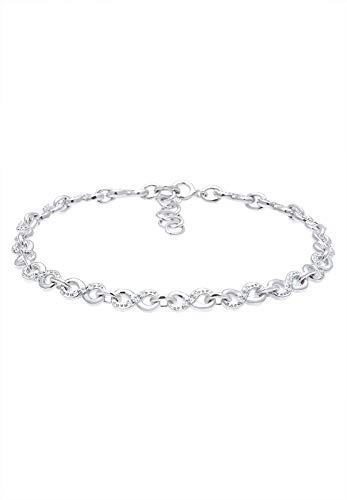 Elli Armband Damen Infinity Symbol Basic mit Kristalle in 925 Sterling Silber