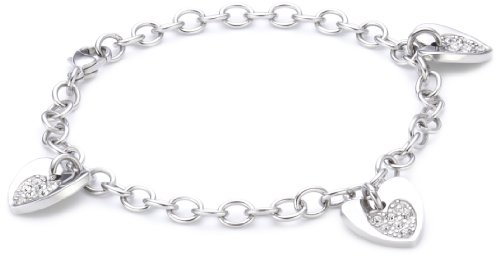 Morellato Damen-Armband Sogno Edelstahl mit weißen Kristallen SUI08