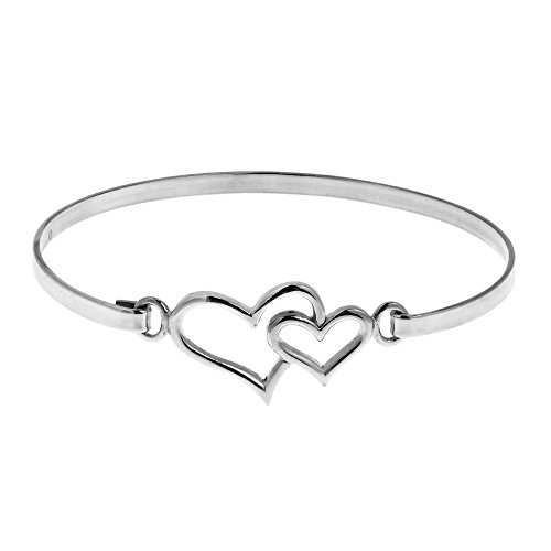 Double Heart One Love 925 Sterling Silber Link Armband
