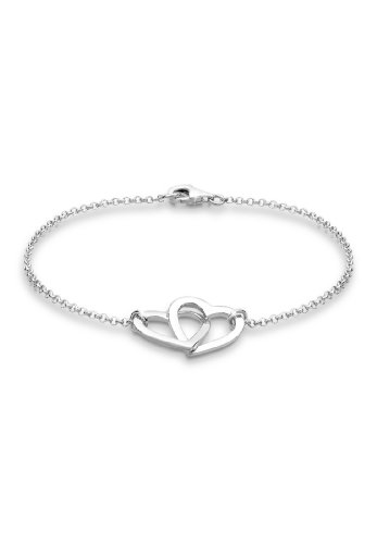 Elli Armband Damen Verbunden Herz Symbol Liebe Klassisch in 925 Sterling Silber