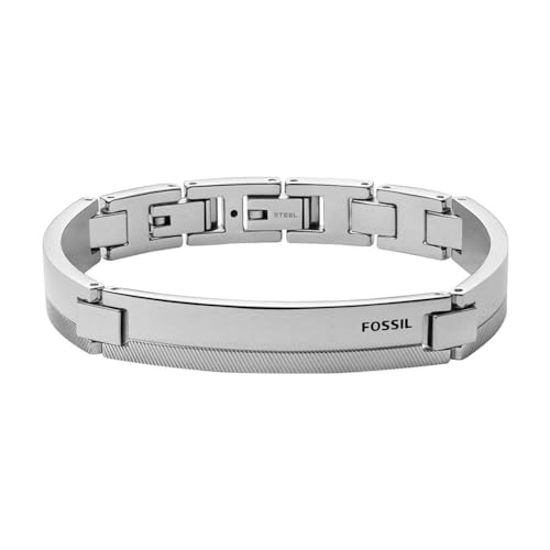 Fossil Armband Für Männer Vintage Casual, Länge: 185mm+15mm, Breite: 9.7mm Silber Edelstahlarmband, JF03995040