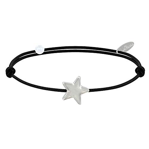 Schmuck Les Poulettes - Sterling Silber Armband Link Stern - Classics - Schwarz