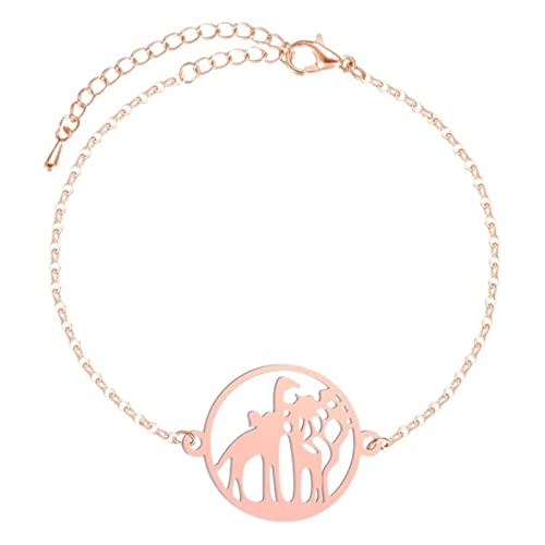 CHOUBAGUAI Armband CZ Infinity Armbänder für Frauen Freundschaft Paar Armbänder acht Form Charm Kette Armbänder Armreifen-TH-BA777-R