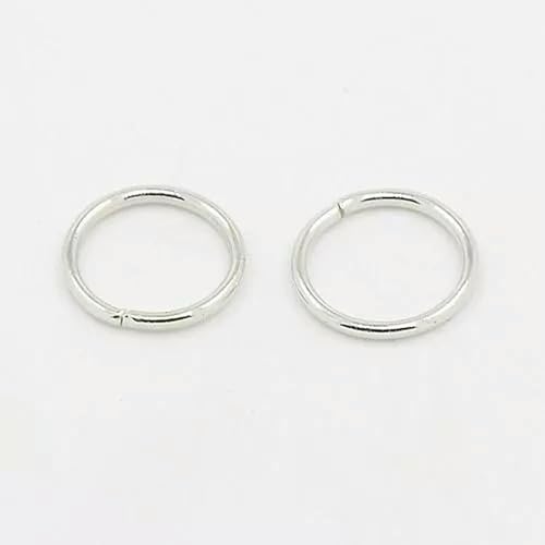 900 STÜCKE 6mm Platin Farbe Eisen Biegeringe Schließen Aber Ungelötet Nickel Frei