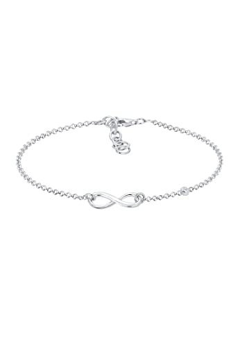 Elli DIAMONDS Armband Damen Infinity mit Diamant (0.015 ct) in 925 Sterling Silber