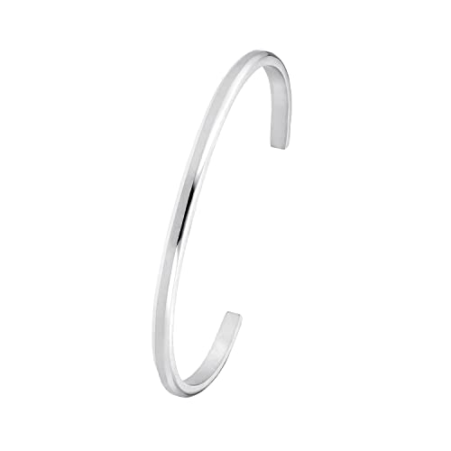 s.Oliver Armreif Edelstahl Herren Armschmuck, 7,6 cm, Silber, Wordt geleverd in geschenkverpakking, 2033916