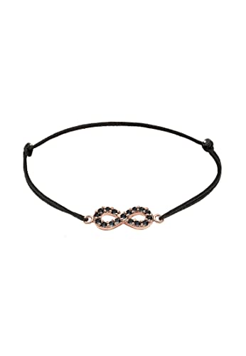 Elli Armband Damen Infinity mit Kristalle in 925 Sterling Silber rosé vergoldet