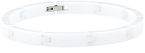 Boccia Damen Armband Titan/Keramik weiß 0386