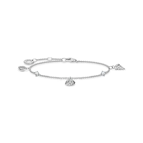 Thomas Sabo Armband Muscheln und weiße Steine 925 Sterlingsilber A2060-051-14
