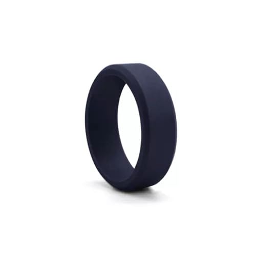 1PC Silikon Eheringe Verlobungsringe für Männer Frauen Gummiband Gym Sport U /- blau-12