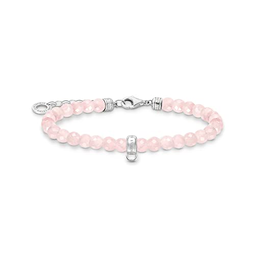 THOMAS SABO Damen Armband mit rosa Perlen 925 Sterlingsilber A2097-034-9