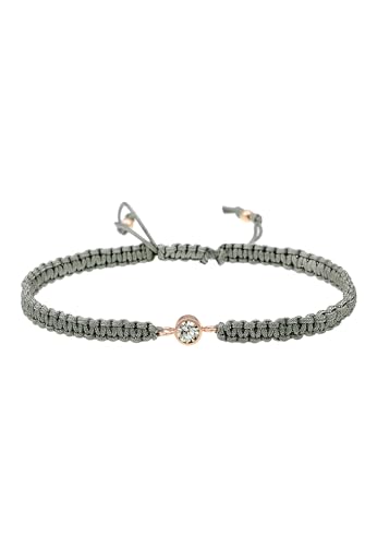 Elli Armband Damen Solitär Knoten mit Kristall in 925 Sterling Silber