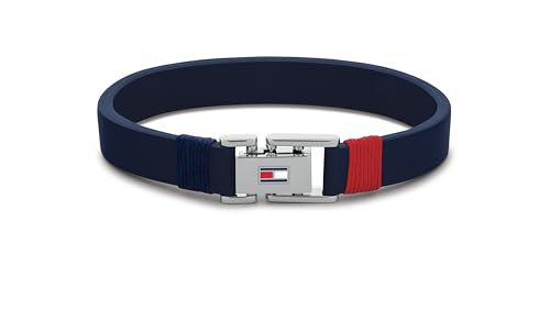 Tommy Hilfiger Jewelry Armband für Herren aus Leder Marineblaue Farbe - 2790226S