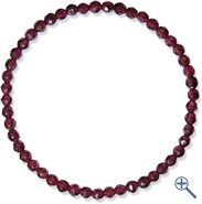 Granat   facettiert   6               Freundschaftsarmband   A++ Qualitt