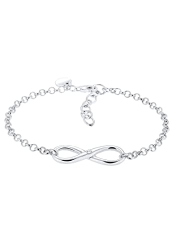 Elli Armband Damen Infinity mit Zirkonia Kristallen in 925 Sterling Silber