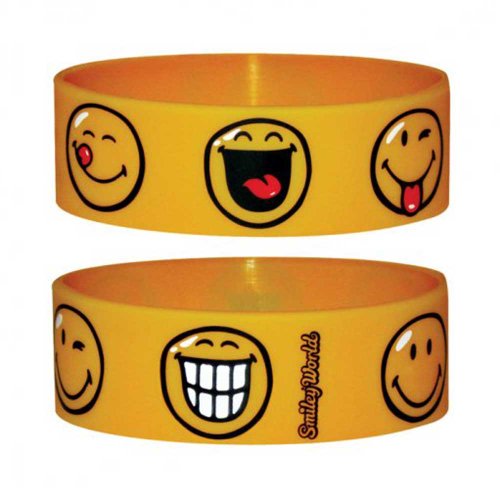 Smiley   Face   Armband für Sammler   Wristbands  24x65x1 mm dehnbar