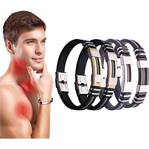 Yacriso Oveallgo Sugarfirm Titanion-Armband, Titan-Edelstahl-Magnet-En ergie-Armbänder, Zucker-Kontroll-Armband, Titanium Detox Lymphe Unclog Magnet-Armband für Frauen Männer