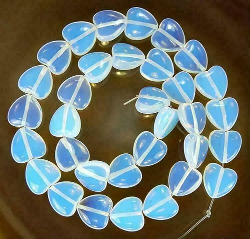 12x12mm Sri Lanka Mondstein Edelsteine Herz Lose Perle 15''##ZY314