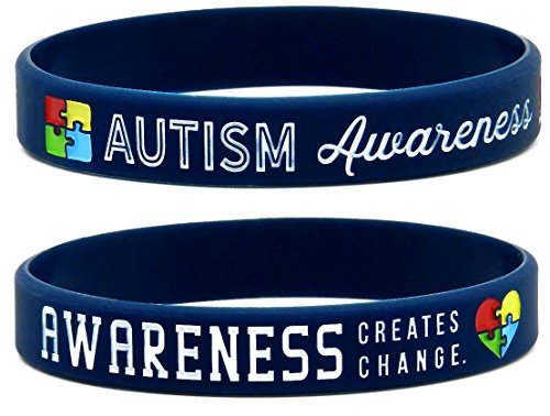 Inkstone Autismus-Bewusstseins-Arm bänder, 6er-Pack – Silikon-Armbänder in Erwachsenengröße, Unisex