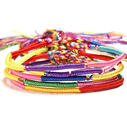 XXXXW Armbänder für Damen 5 Stück Multicolor Mode Charms Armband Böhmische Baumwolle Seilkette Mädchen Günstige Armbänder für Frauen Drop Shipping
