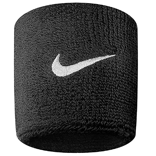 Nike Unisex Swoosh Armbänder (EIN Paar) schwarz/weiß Gr.