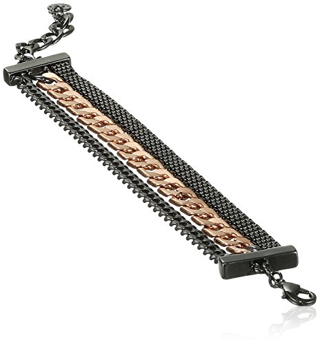 Pilgrim Jewelry Damen Armband anthrazit Chains 19.0 cm 151417002