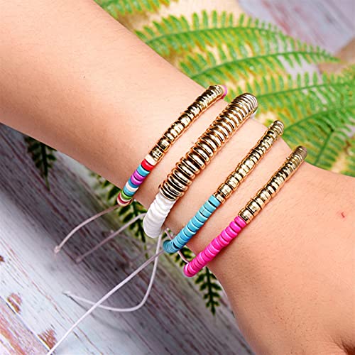 XXXXW Armbänder für Damen 4 stücke Natürliche Shell Wrap Armband Für Frauen Charme Mode Freundschaft Mädchen Boho Femme Geschenk Schmuck