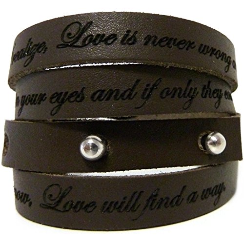 SunSign® Lederarmband SeventyRoad WUNSCHTEXT INKLUSIVE