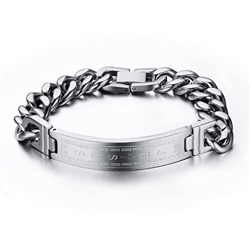 HCMA Open Zircon Gold Farbe Armbänder Armreifen Vogue Männer Schmuck Jesus Kreuz Stahl Rock Schmuck