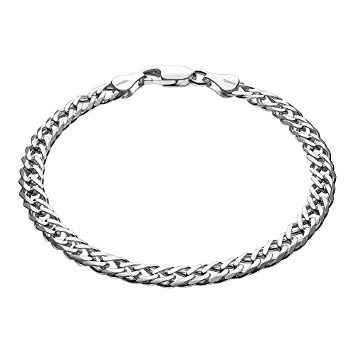 STERLL Herren Armkette Sterling-Silber 925 21cm Ökologische Verpackung Geschenk für Mann