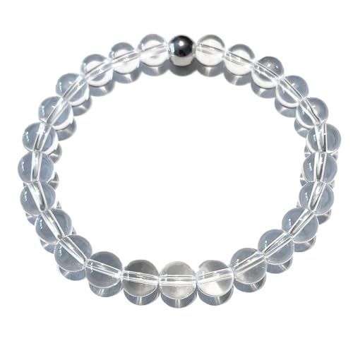 Bergkristall klar Edelstein Elastik Stretch Armband Längen Wahl DisplayLength 17