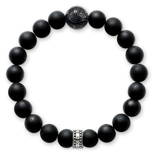 Thomas Sabo Armband Obsidian 925 Sterling Silber A1085-023-11-L