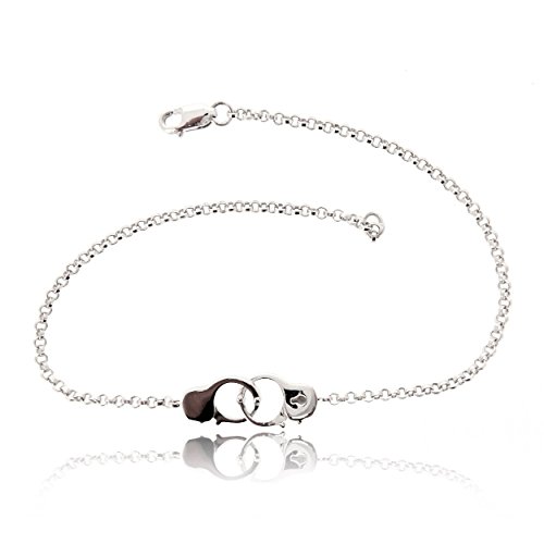 Sovats Damen Handschellen Kette-Armband, Größe 17.5