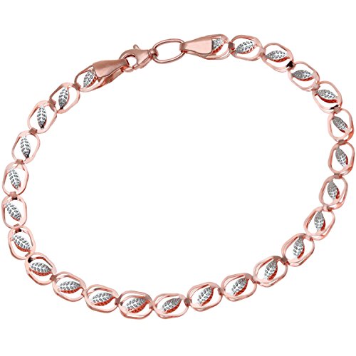 Citerna Damen-Armband 375 Rotgold 9 Karat 19 cm Diamantschliff