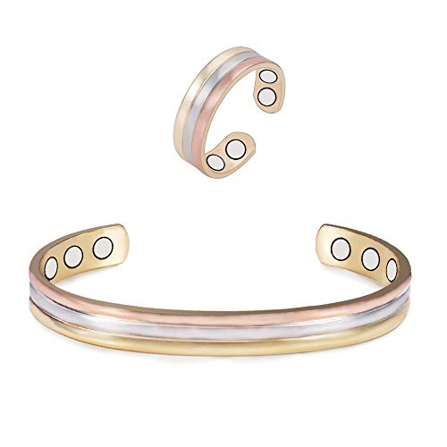 wollet Jewelry & # xff08; cob-0001 W & # xff09; 21 cm/9 mm Frauen für Gesundheit Magnet Armband Kupfer Arthritis Damen