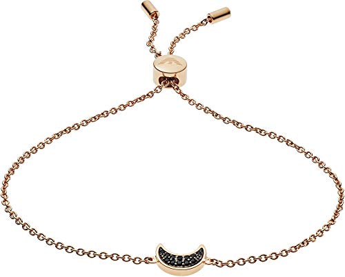 Emporio Armani Armband Für Frauen, Innenlänge: 160-235 mm; Größe Mond: 9X7X2 mm Rose Gold Sterling Silber Armband, EG3369221