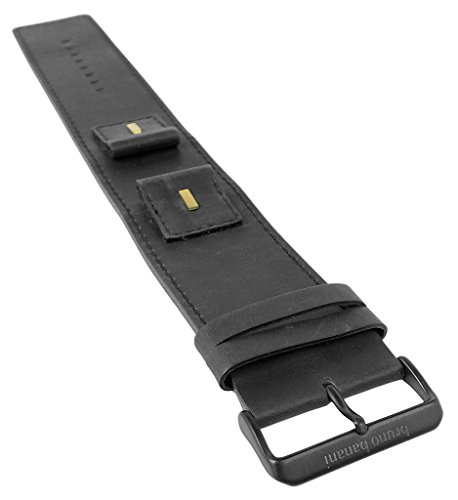 Bruno Banani Veros Ersatzband Unterlageband Leder in schwarz mit Naht BR20979 BR20980