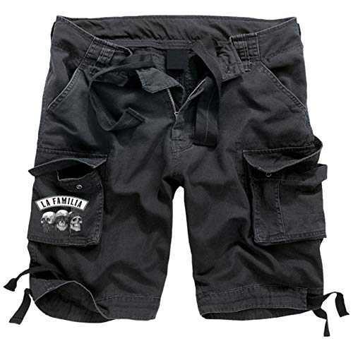 Spaß kostet Kurze Armee Hose LA Familia Patch S bis 7XL