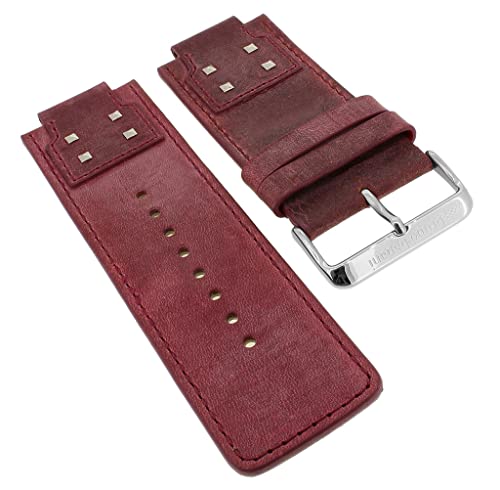 Bruno Banani Pagona Ersatzband Leder Bordeaux mit Nieten PA0 202 302 BR25937 BR20936