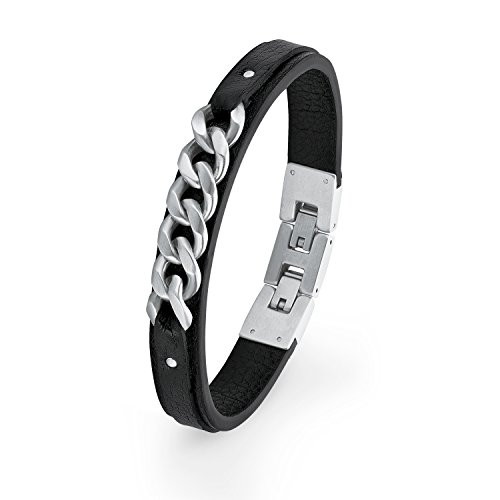 S.Oliver Leder Ketten mattiert 20+1,5cm schwarz