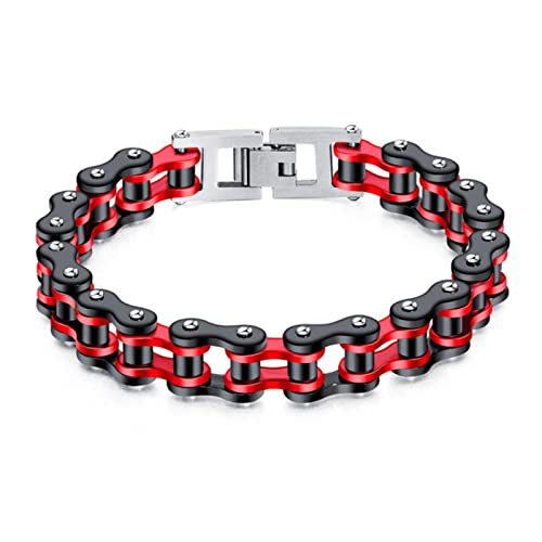 Punk Rock Titan Stahl Biker Herren Armband Gliederkette Motorrad Fahrrad Fahrrad Kette Armbänder Armreifen Schmuck